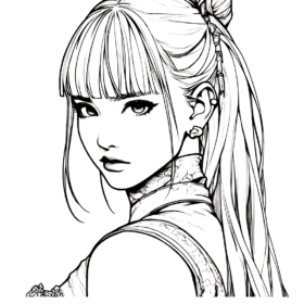 Lisa Blackpink Coloring Pages