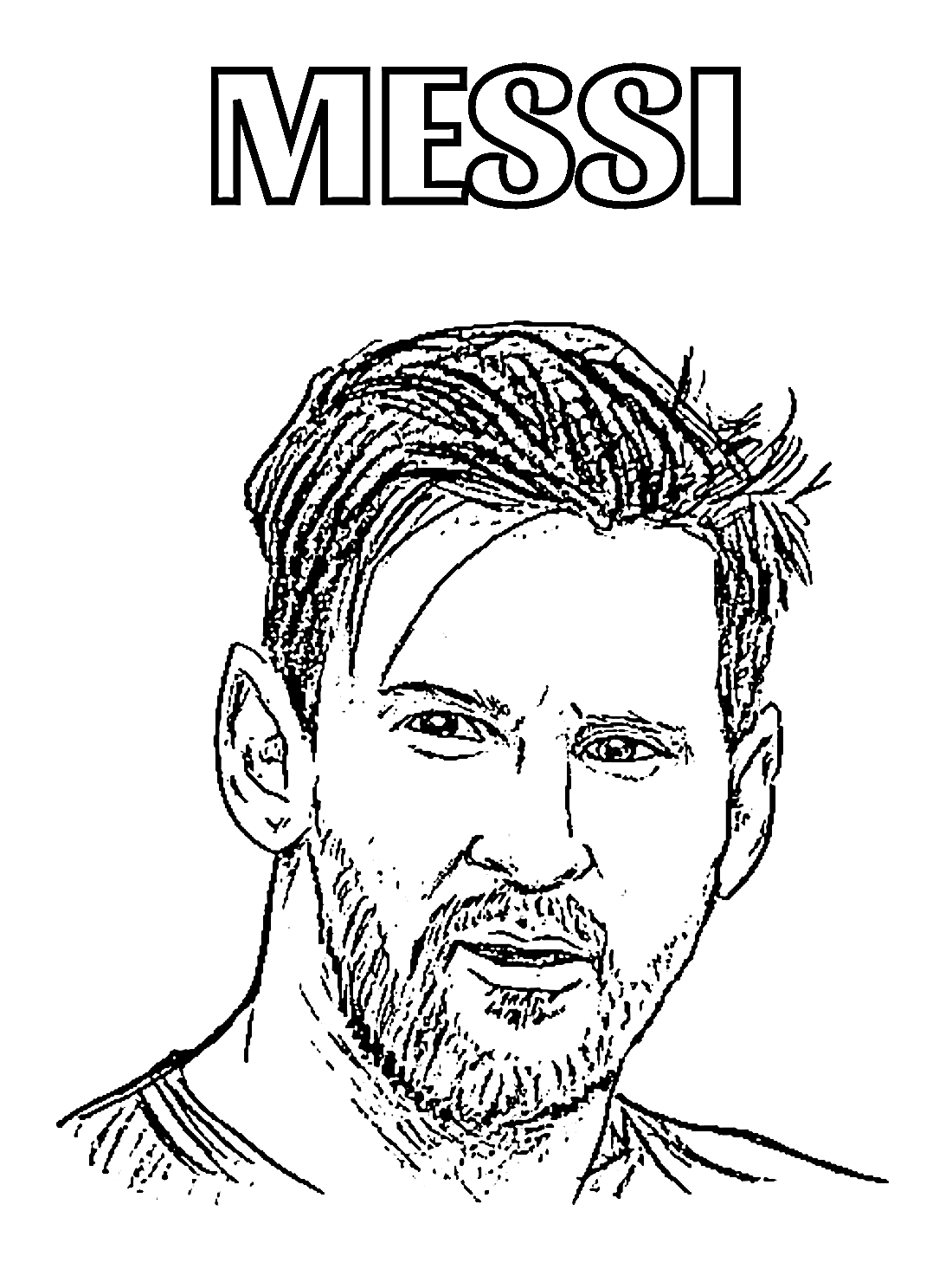 Messi Coloring Pages Online Free For Kids