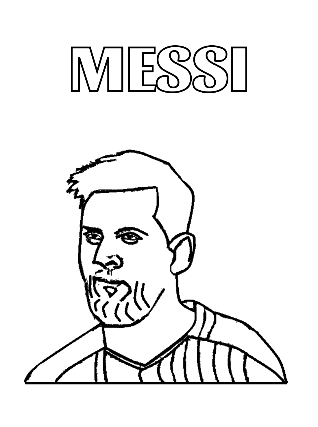 Messi Coloring Pages Online Free For Kids