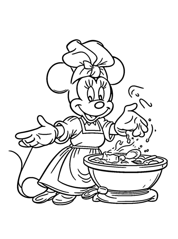 Minnie Mouse chef