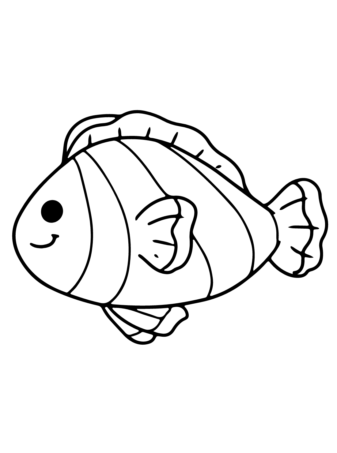Clownfish Coloring Pages Free Online For Kids
