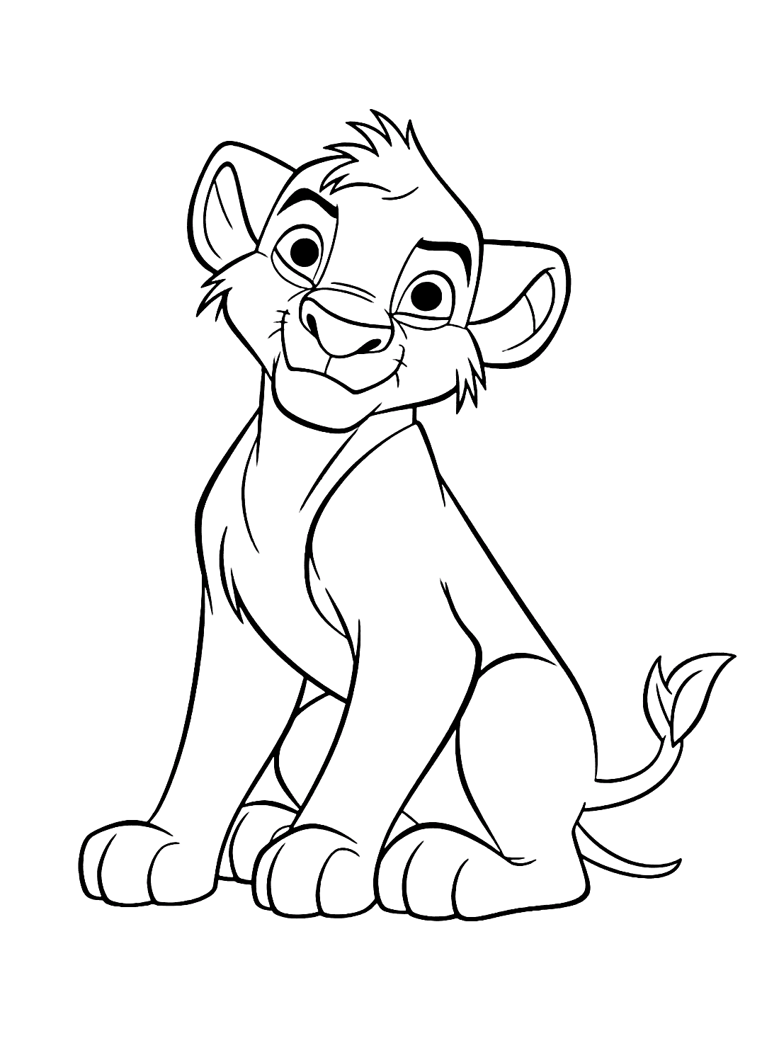 Simba Hungry - Coloring Online Free