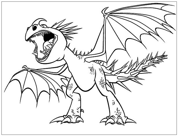 Dragon Coloring page for kids - Coloring Online Free