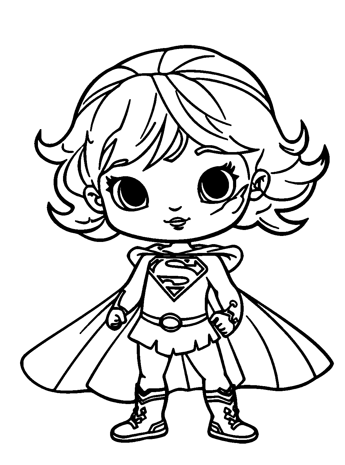 Supergirl Coloring Pages Online For Kids!
