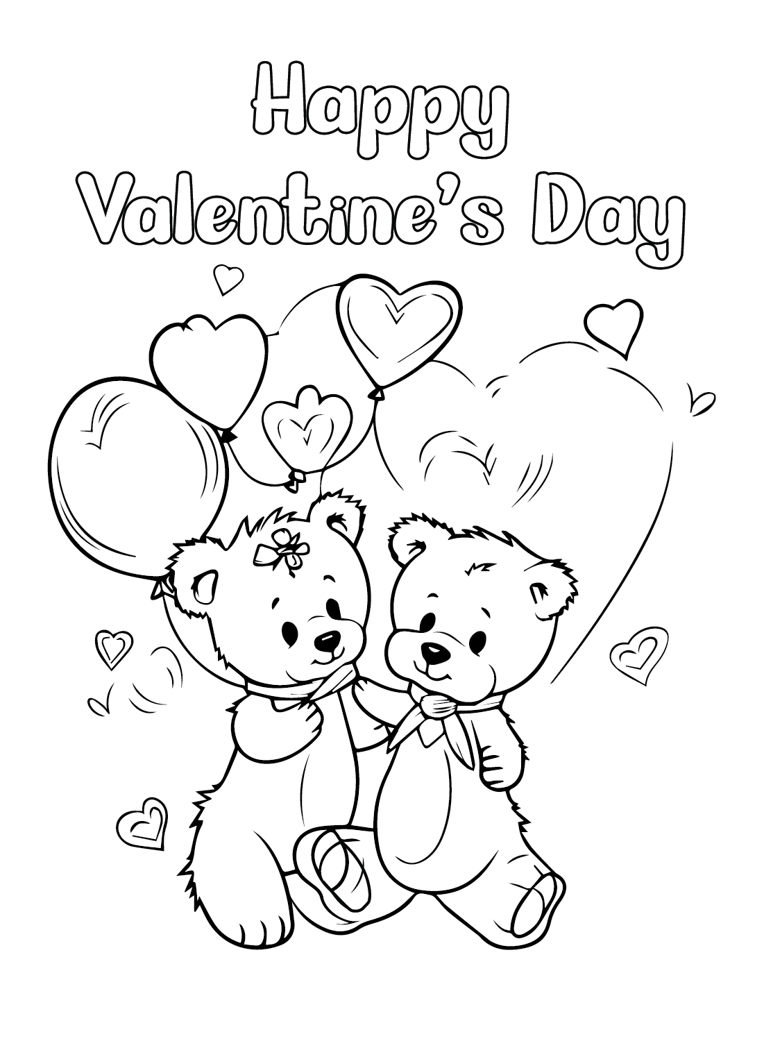 Valentines Day Cards - Coloring Online Free