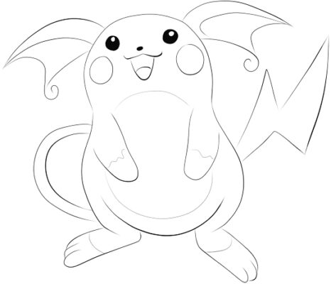 How To Draw Raichu Pokemon Step by Step