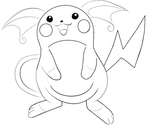 How To Draw Raichu Pokemon Step by Step