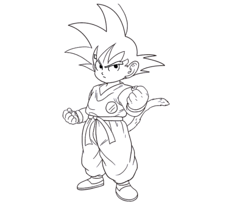 How To Draw Son Goku Step By Step