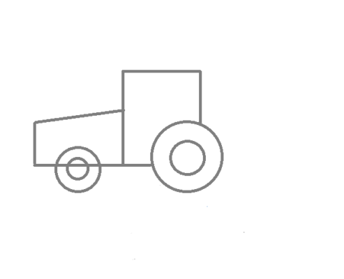 How to Draw a Tractor Step by Step