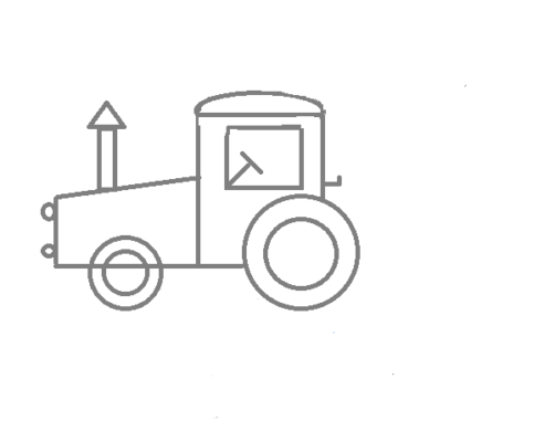 How to Draw a Tractor Step by Step