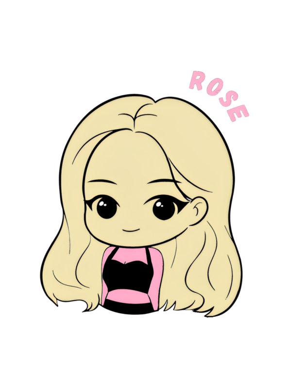 How to Draw Rose BlackPink